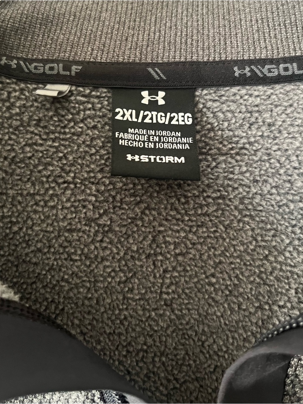 Under Armour Storm Golf Quarter Zip Pullover 2XL Gray Troon North Golf Club - Picture 4 of 4
